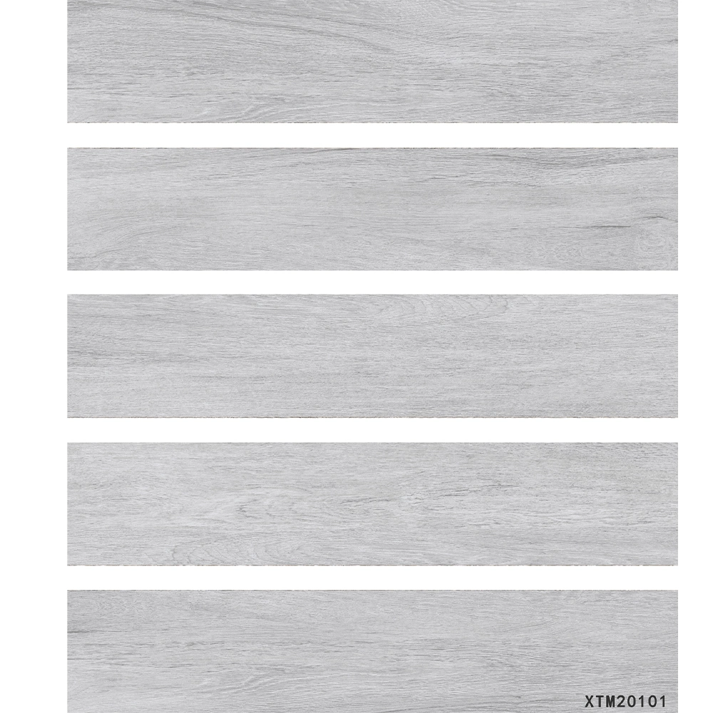 Woodgrain Finish Ceramic Floor Tile Water Resistance Slip-Resistant Porcelain Flooring