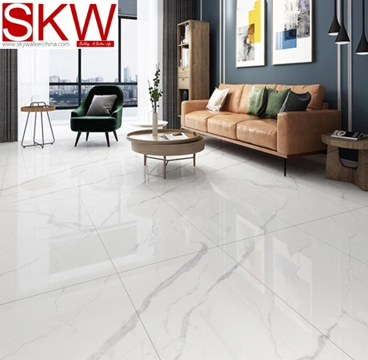 Competitive 400X800mm Manufacturer Soft Light Gloss Marble Stoneware Porcelain Tile