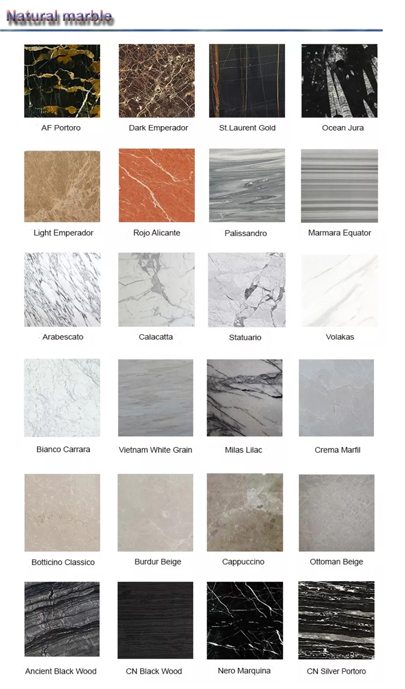 Natural Stone Modern Polished Matte Porcelain Gray Stone Wall Slabs Marble Tiles