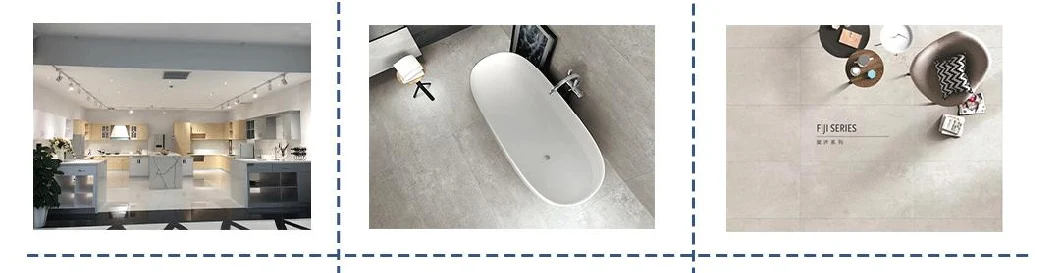 24X24 Foshan Manufacture Modern Villa Glossy Grey Color Marble Look Vitrified Polished Full Glazed Ceramic Porcelain Floor Tile