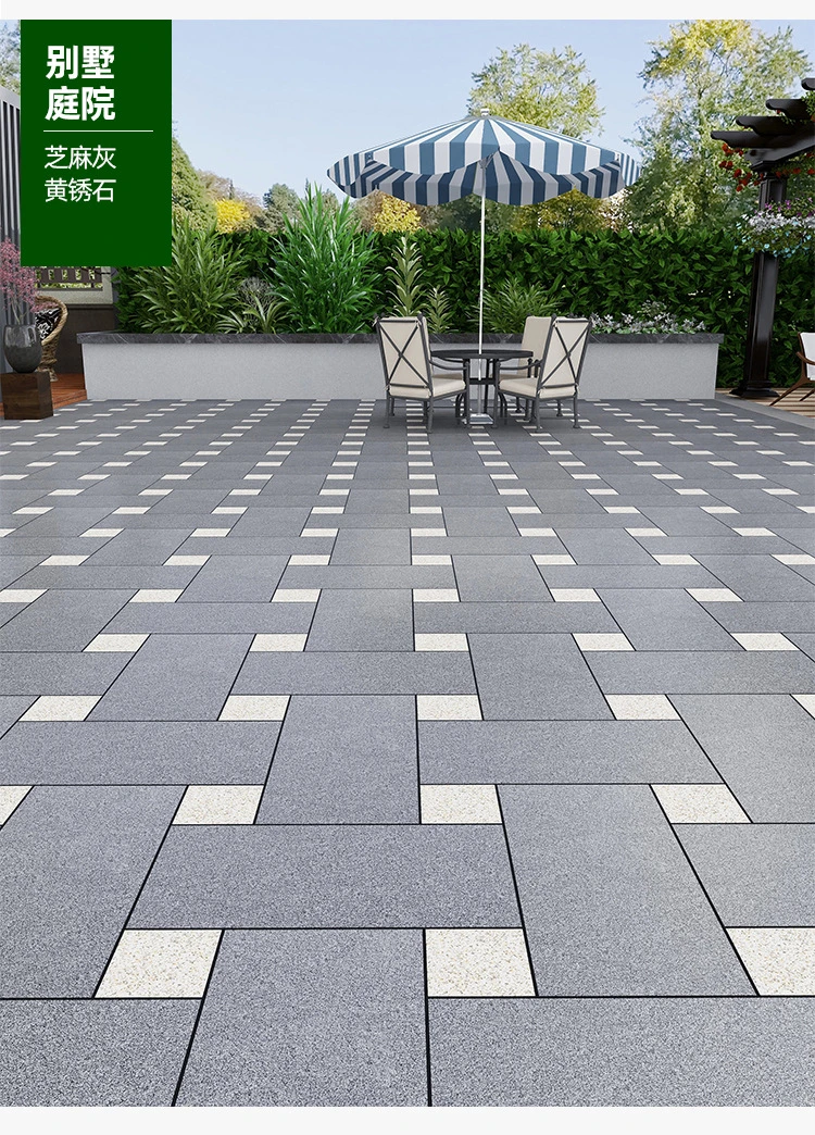 Parking House Porcelain Stoneware Slab Tiles for Driveway / Anti Slip 20X60 Stone Effect Granite Matt Floor Outdoor Tiles Ls26708