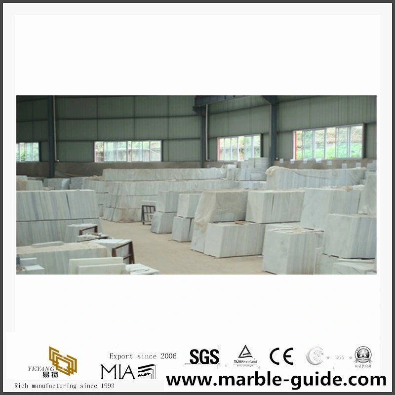 China Crystal White Marble Floor Tiles for Bathroom/Kitchen/Home/Commercial/Hotel Floor Tiles