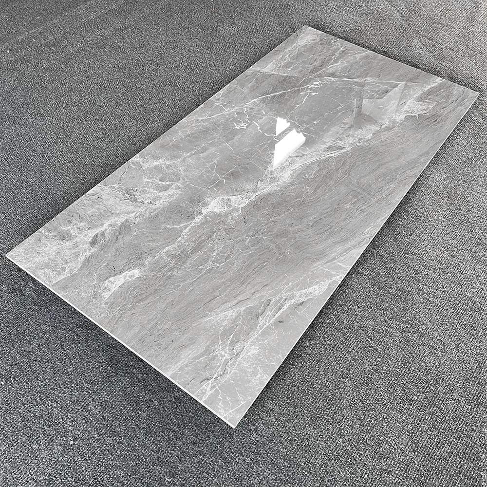 600X1200 Polished Porcelain Floor Gray Color Ceramic Glazed Tile Marble Tiles Floors