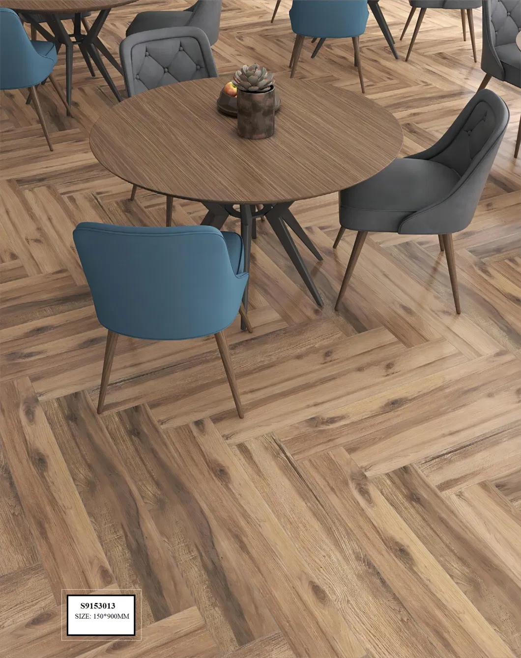 China 3D Inkjet Porcelain Wood Tile Texture for Africa (country)