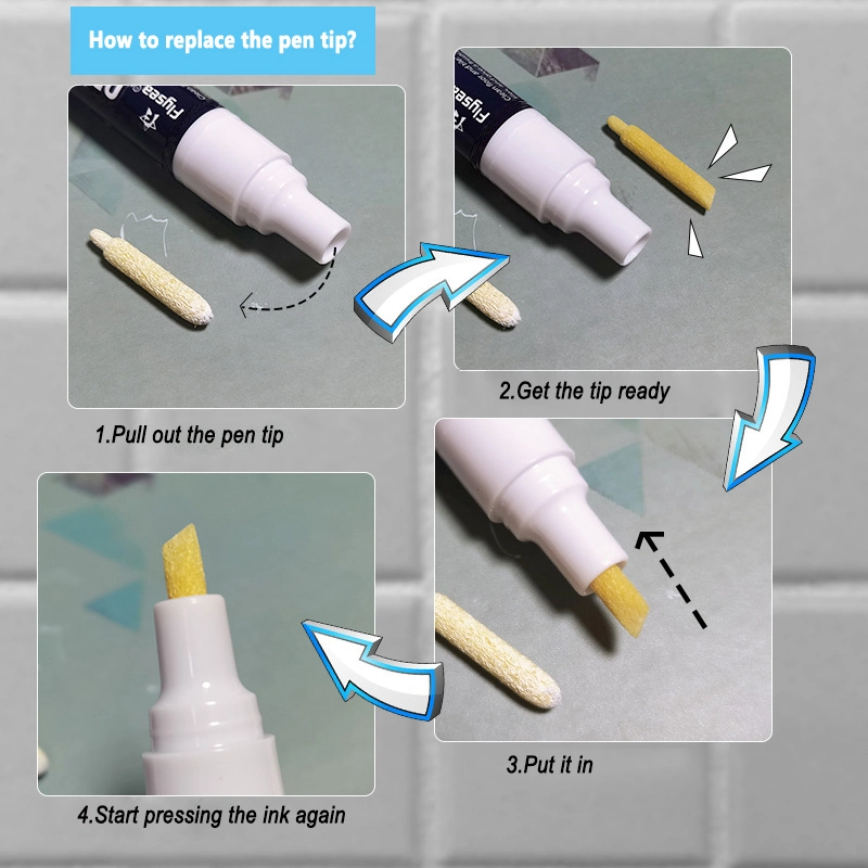 Promotional 24 Colors Waterproof Grout Tile Marker Pen