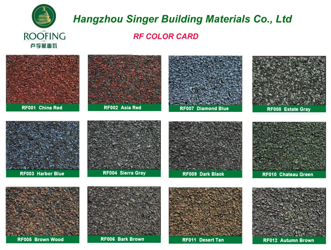 Asphalt Shingle Chinese Exporters Laminated Asphalt Fiberglass Roof Tiles for Resort