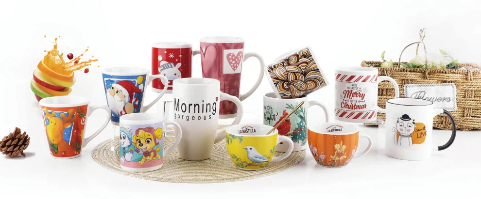 Red Stoneware Tableware Coffeemug Tea Water Cup350ml Coffee Milk Latte Mug with Handle Under Glazedcolorful Morning Tea Mug