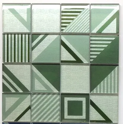  Декор стен радужный зеленый стекло бассейн мозаичные плитки