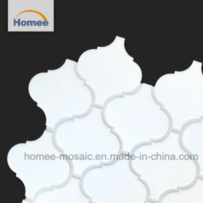 Высокое качество матовая чистого белого керамического светильника форма мозаика плитка