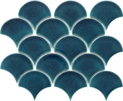 Синий цвет Форма фонаря Фан Мозаика стены и пол керамики Мозаика (C655206)