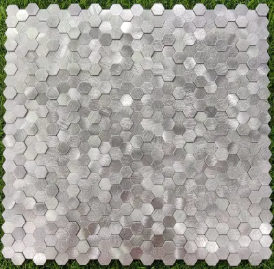 Самоклеящаяся шестиугольная алюминиевая плитка в стиле «стенка»