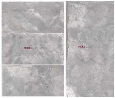 Камень Moreroom против серого сланца камня мраморным полом скольжения с плиткой фарфора для дизайн интерьера