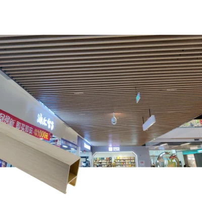  Водонепроницаемые внутренние потолочные плитки для настенного монтажа WPC для потолочных ПВХ-панелей Отель