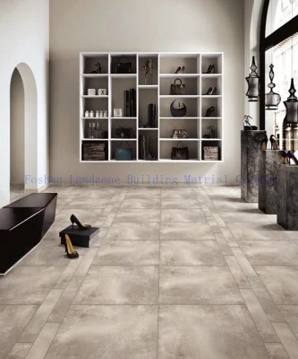 Светло-серый цемент серии керамический пол плитки
