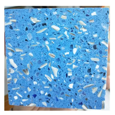 Искусственный камень синего цвета плитками Тераццо Дом Декор стены камень интерьер ванной полы плитка