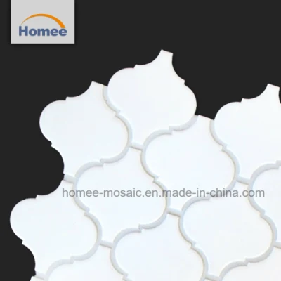 Лучше всего Арабеска плитка матовая поверхность белой керамической мозаикой в форме светильника