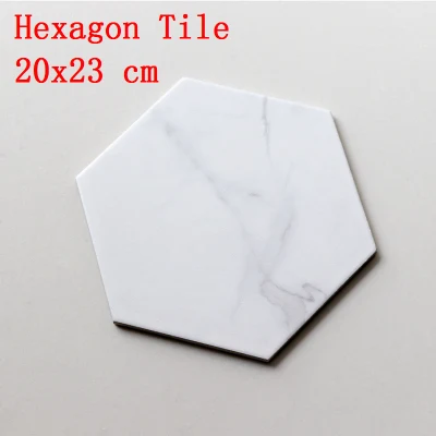 Дешевая Цена 3D Hexagon напольная плитка с размером 200X230 мм