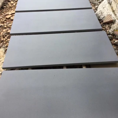 Китайский дешевые черного базальтового камня отточен плитки на пол и стены оболочка