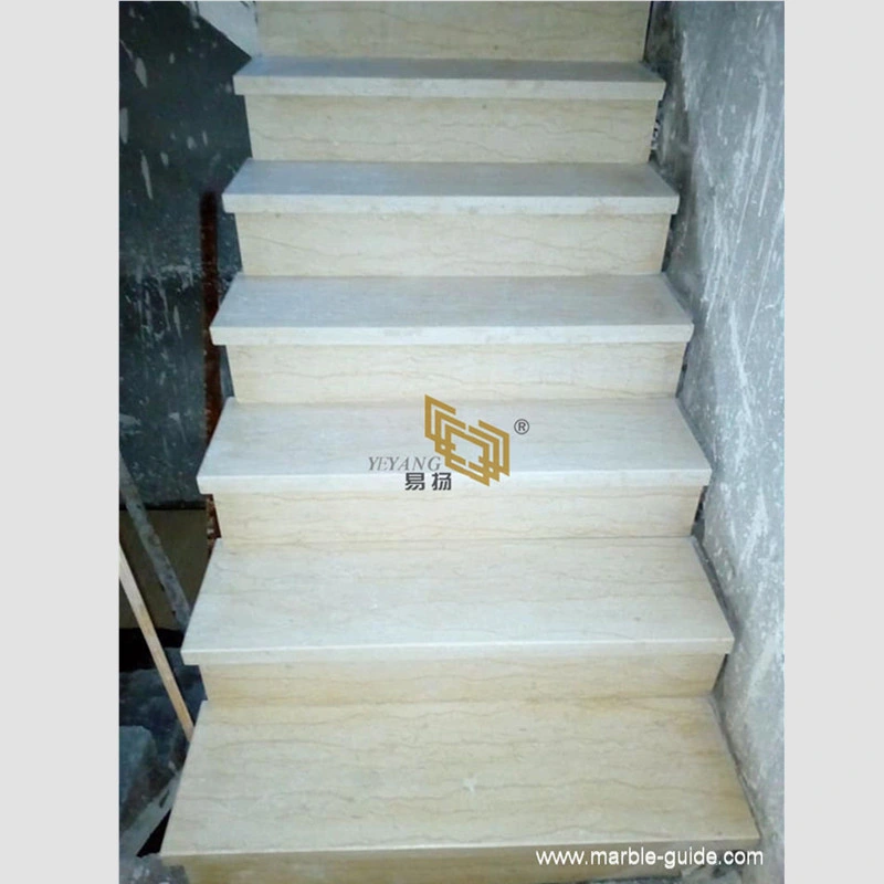 Chinese Polished Asian Beige Marble Slabs/Tiles for Step/Wall/Flooring/Staircase