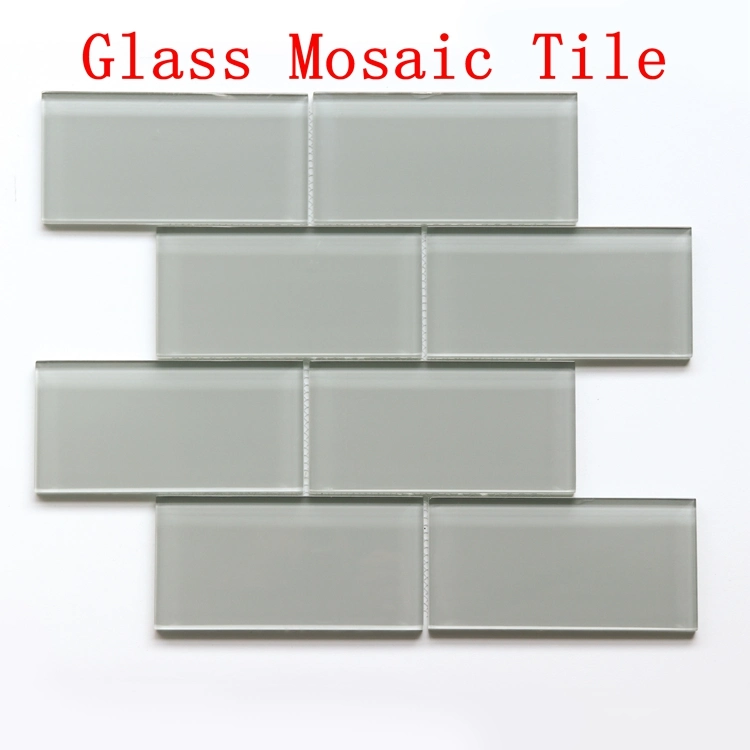 Interior Design Classical Wall Decor Strip Shape Beige Subway Bathroom Crystal Wall Tiles Mosaic