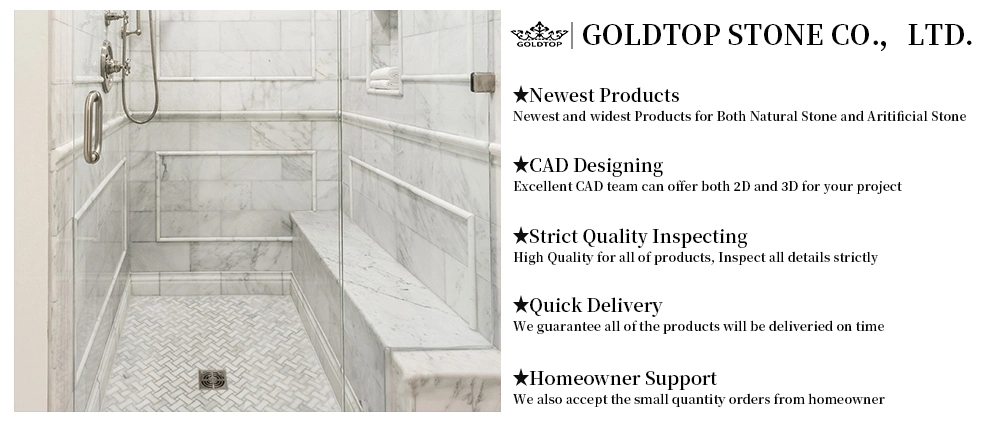 Bathroom Calacatta/Calacutta/Calcutta White/Gold Natural Marble Wall Floor Tile for Luxury Residential/Hotel Project