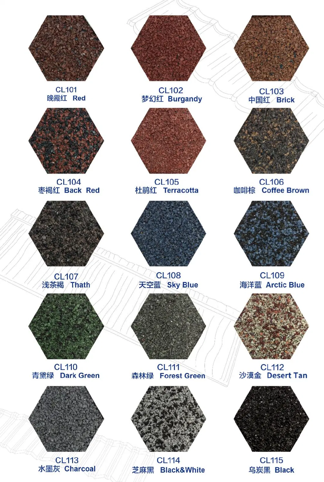 Weather Resistant Wholesale Construction Materials Long Lifespan Stone Coated Roofing Tiles