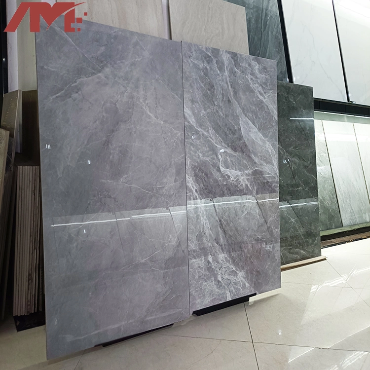 Foshan Latest Home 750X1500mm Gray Floor Wall Tile Polished Big Slab Tiles