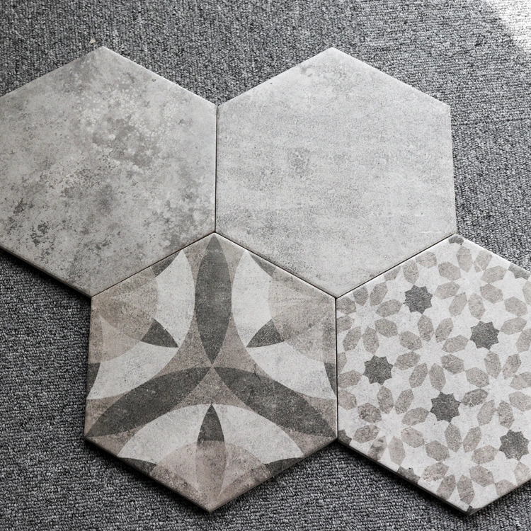 China 8mm Jla Netural Box and Wooden Pallet Tiles Bahtroom Hexagon Tile