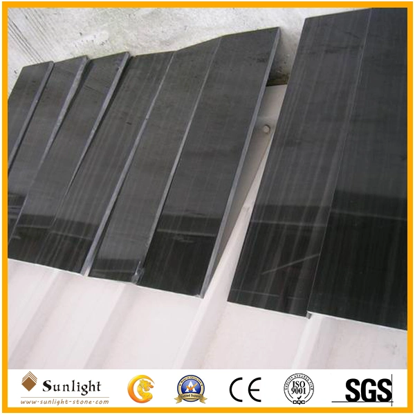 Chinese Imperial Sandal Black Marble, Black Wooden Grainy Marble, Wood Grain Marble Tiles