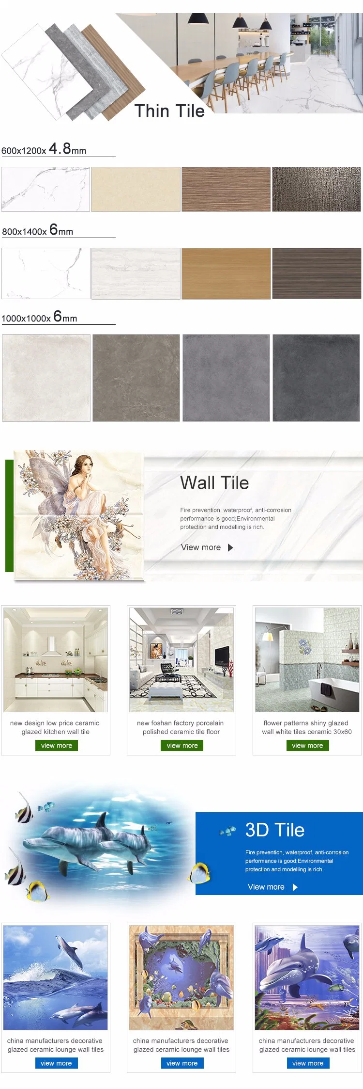Latest Design Wholesale Wall porcelain Floor Ceramics Tile