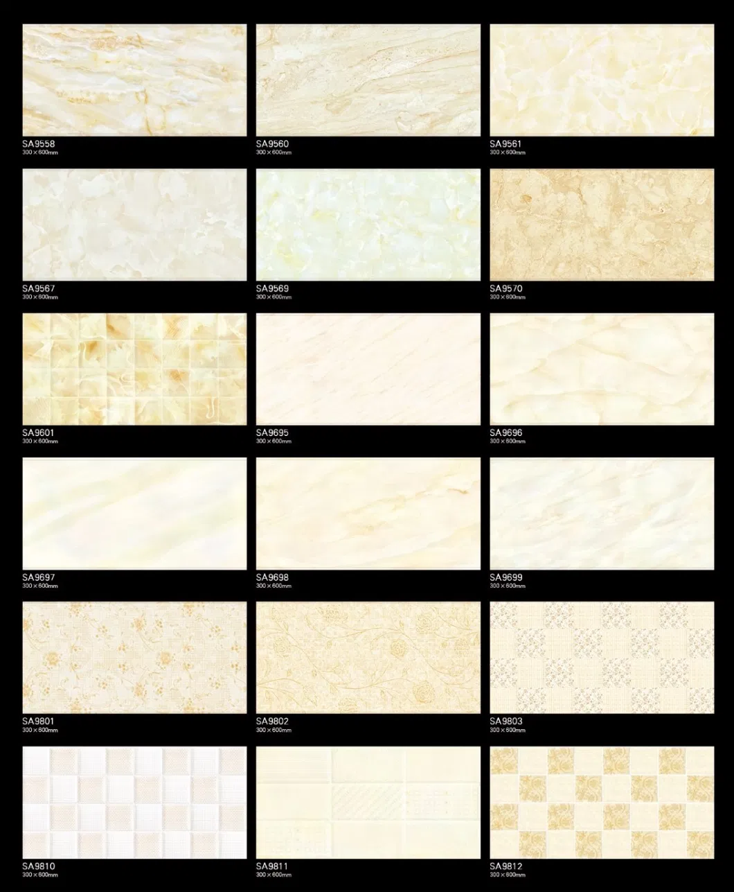 300X600 Modern Kitchen Design Ceramic Wall Tile