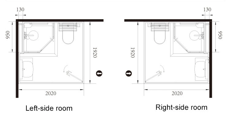 Customized Cheap Price Steaming Complete Luxury Hotel Glass Window Cabin Prefabricated Modular Black Bathroom Pod with Toilet