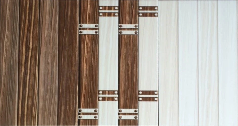 Beautiful Wood Slab Look Strip Shape Ceramic Wall Tile for House Decoration (250*400mm)