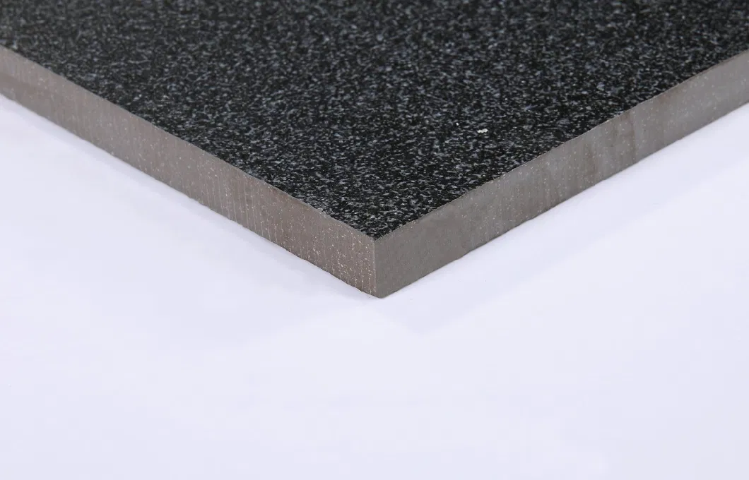 20 mm Thickness 600X600 Rough Flamed Black Granite Style Exterior Floor Tile Tqe60h3268