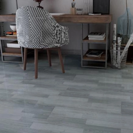 Modern Flooring Building Materials Composite Decking Unilin Click Luxury Vinyl Floor Tile PVC Plastic 7mm Spc Rigid Plank Gray Wood Vinyl Flooring Covering