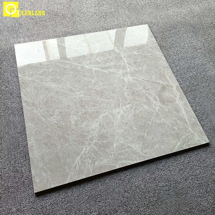 Foshan Home 600X600 Gray Polished Glazed Porcelain Floor Tile Price