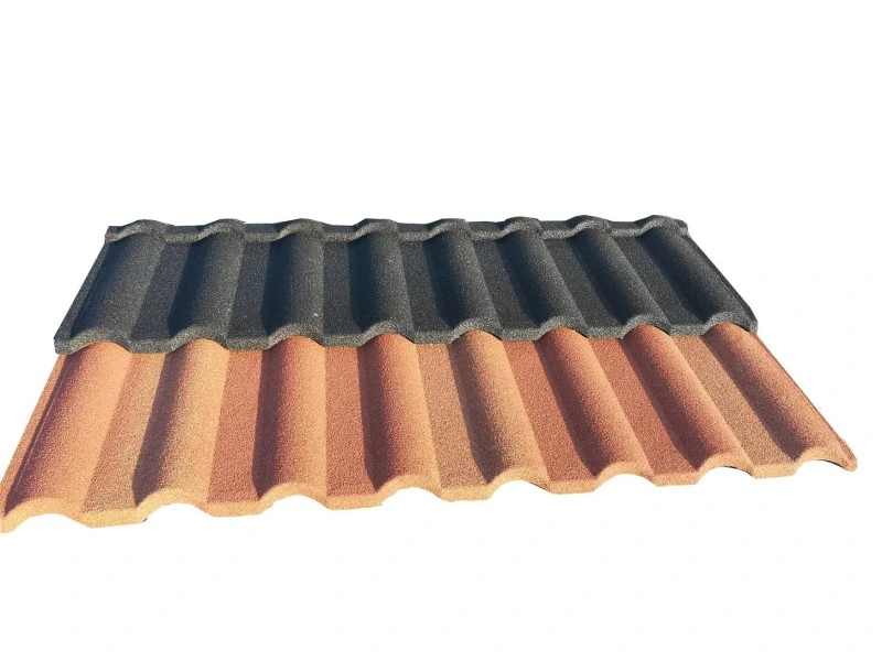 Eco-Friendly Prefabricated House Step Metal Shingle Tiles Roofing Sheet