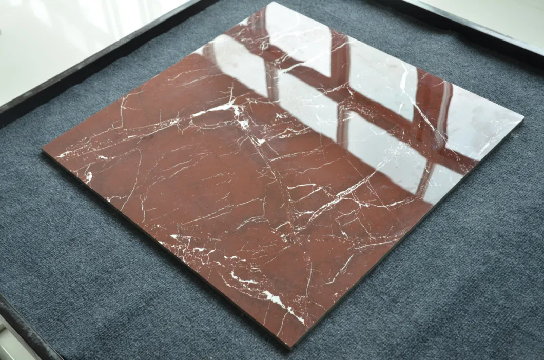 Shopping Mall Floor Glazed Polished 24X24 Red Ceramic Tile