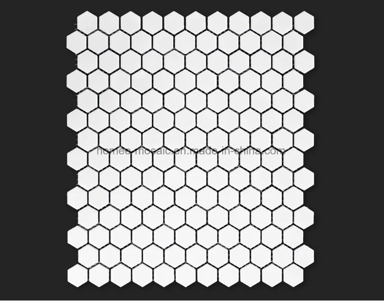 Small Hexagonal Design Porcelain Ceramics Mosaics