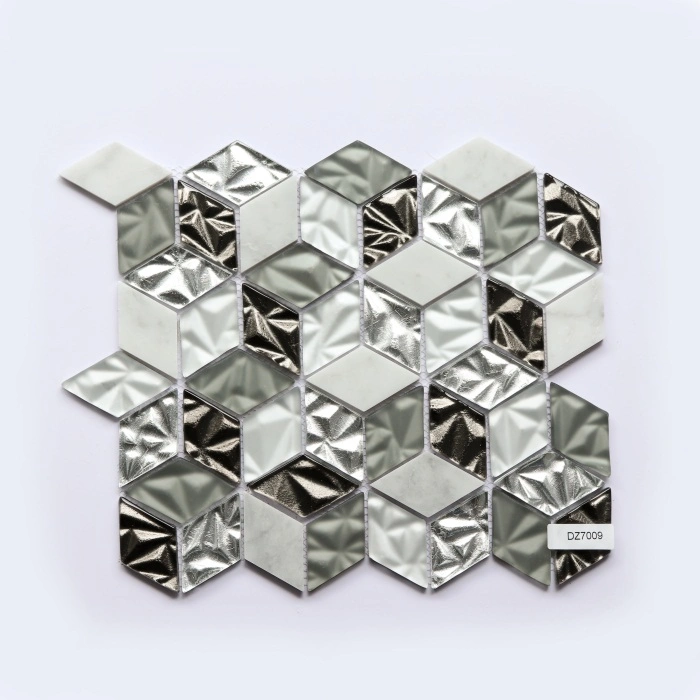 Decorative Glass Mosaic Hexagonal Kitchen Tiles