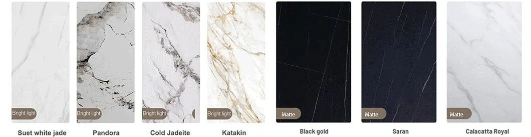 Marble and Granite Effect Modern Kitchen Counter Tops Table Tops 800X3000mm Sintered Stone Slab