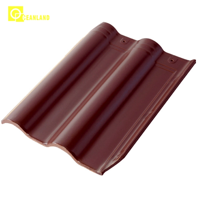 Outdoor Wall Decorative Coated Clay Colorful Roof Tiles