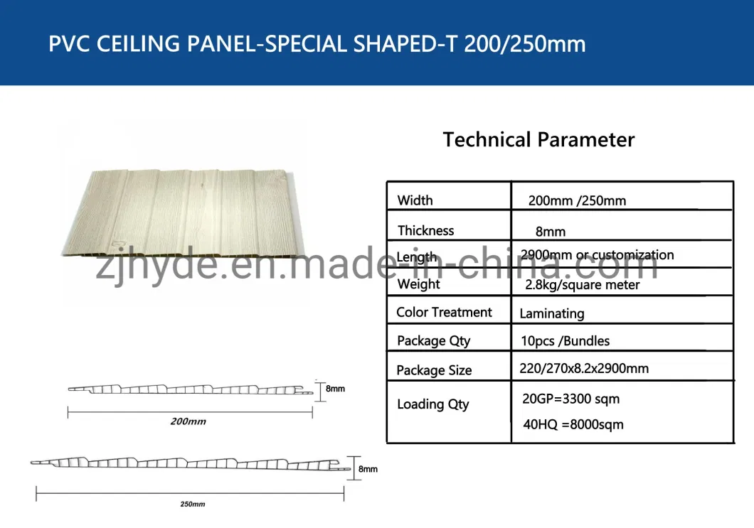 8mm Thickness Interlocking PVC Suspended Plastic Wall Gypsum Cladding Panel 3D Ceiling Tile