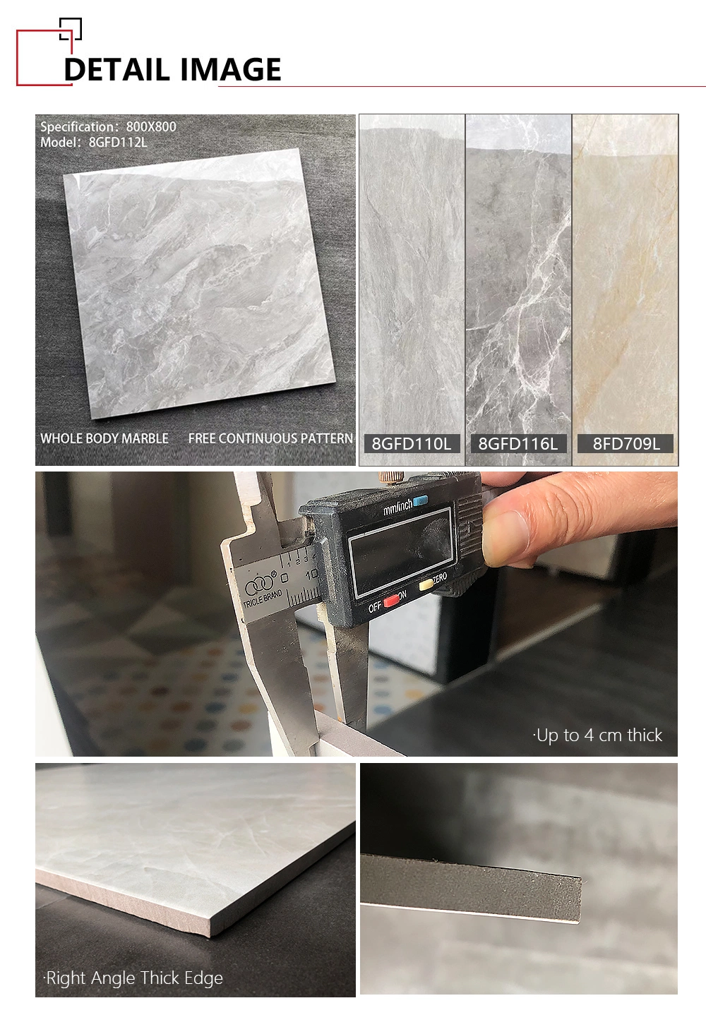 House Building Material Living Room and Kitchen Bathroom Marble 600*600 China Wholesale Ceramic Floor Tile