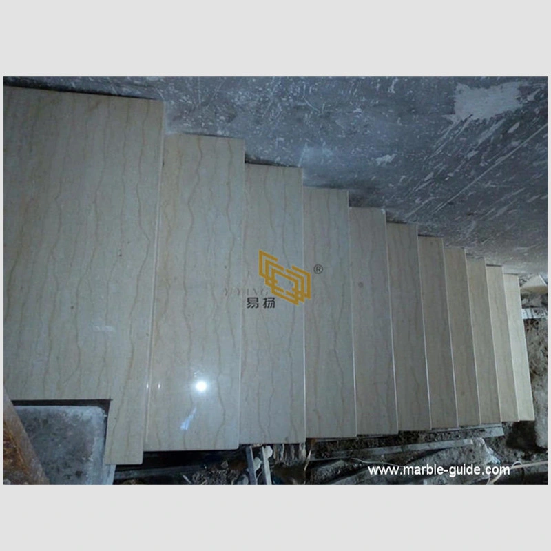 Chinese Polished Asian Beige Marble Slabs/Tiles for Step/Wall/Flooring/Staircase