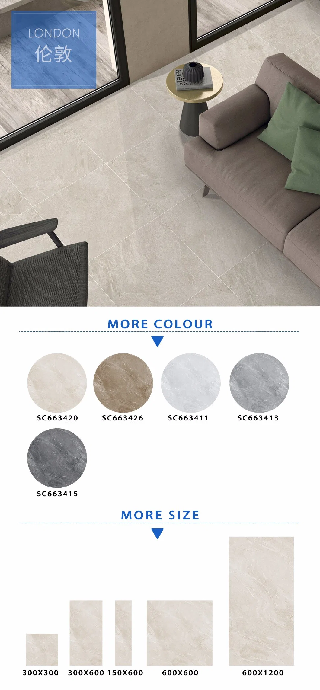 Low Price Building Material Ceramic Floor Wall Tile Rustic Glazed Matte Porcelain Tiles for Home