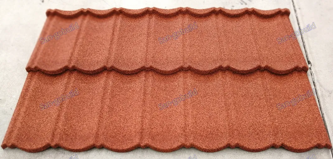 Weather Resistant Wholesale Construction Materials Long Lifespan Stone Coated Roofing Tiles