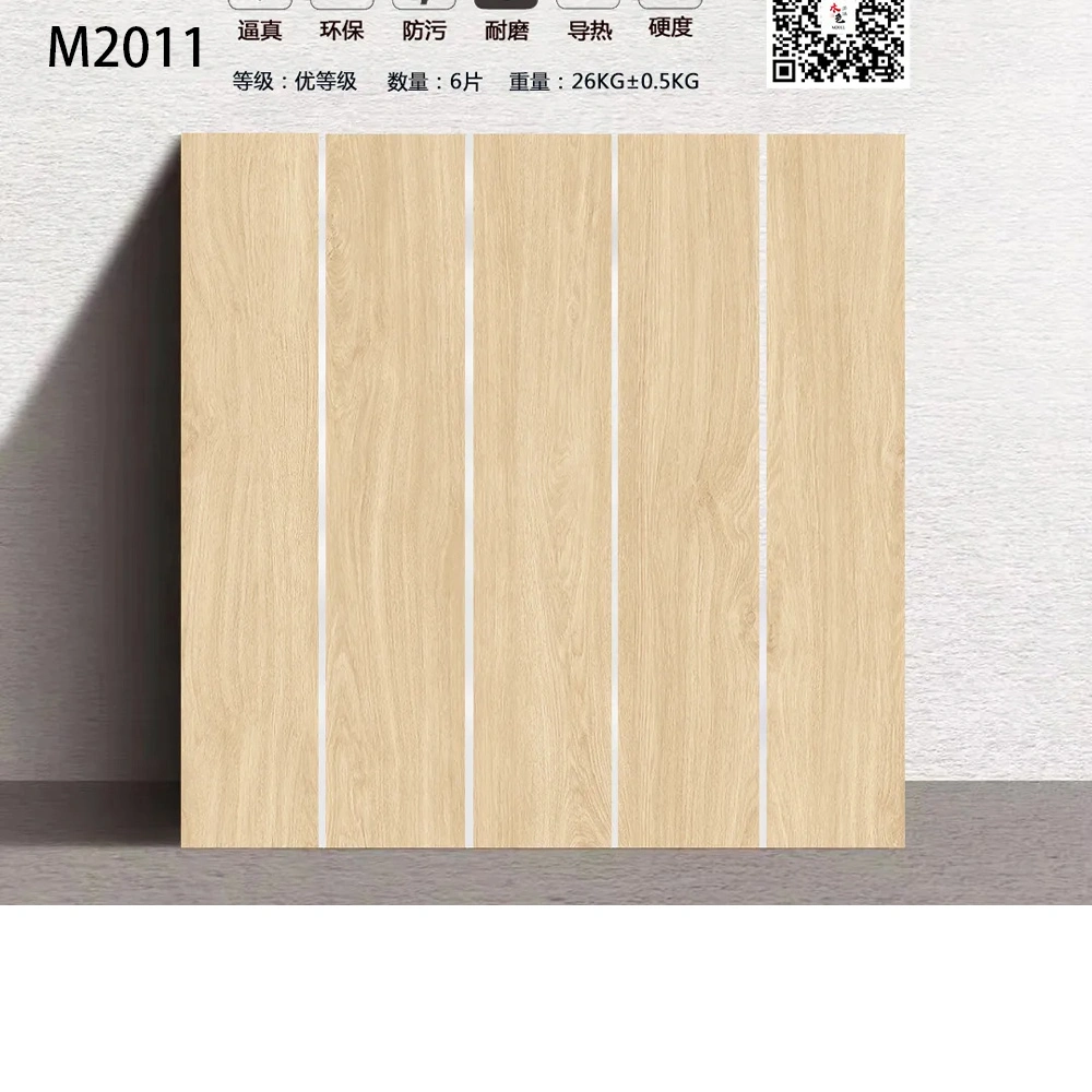 Imitation Wood Board Texture Porcelain Gray Glazed Ceramic Floor Tiles