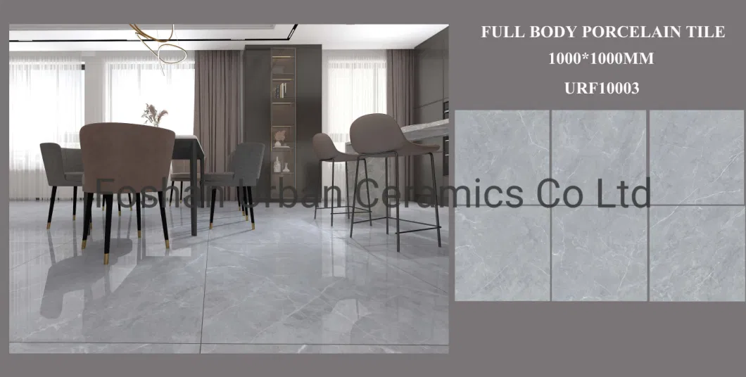 Urf10001 Foshan Quality 1000*1000mm Bathroom Room Glazed Polished Porcelain Ceramic Marble Tile Floor Wall Tile