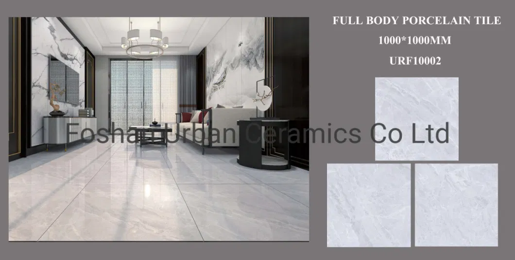 Urf10001 Foshan Quality 1000*1000mm Bathroom Room Glazed Polished Porcelain Ceramic Marble Tile Floor Wall Tile